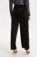 Black trousers velvet high waisted lateral pockets 3 - StarShinerS.com