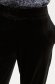 Black trousers velvet high waisted lateral pockets 5 - StarShinerS.com