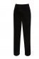 Black trousers velvet high waisted lateral pockets 6 - StarShinerS.com