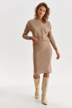 Nude sweater knitted loose fit