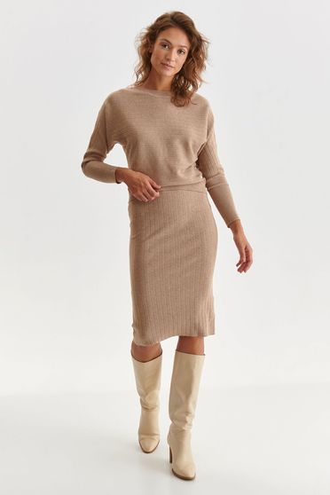 Sweaters, Nude sweater knitted loose fit - StarShinerS.com