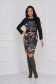 Rochie din tricot subtire midi tip creion cu buzunare si imprimeu digital - StarShinerS 3 - StarShinerS.ro