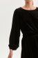 Rochie din catifea neagra scurta in clos cu elastic in talie accesorizata cu cordon - Top Secret 6 - StarShinerS.ro