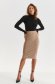 Pulover din tricot negru cu un croi mulat si guler inalt - Top Secret 1 - StarShinerS.ro