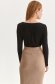 Black women`s blouse with tented cut knitted 3 - StarShinerS.com