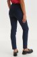 Pantaloni din material elastic albastru-inchis conici cu talie normala - Top Secret 3 - StarShinerS.ro