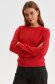Red sweater knitted loose fit 4 - StarShinerS.com