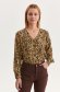 Women`s shirt georgette loose fit with v-neckline 1 - StarShinerS.com