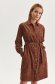 Brown dress velvet from striped fabric straight 1 - StarShinerS.com