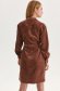 Brown dress velvet from striped fabric straight 3 - StarShinerS.com