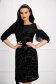 - StarShinerS black dress occasional fringes velvet lace with inside lining 2 - StarShinerS.com