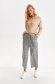 Cream women`s blouse knitted loose fit with undetachable hood 2 - StarShinerS.com