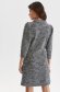 Rochie din tricot gri scurta cu croi in a accesorizata cu brosa - Top Secret 3 - StarShinerS.ro