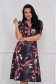 Dress midi cloche elastic cloth with puffed sleeves - StarShinerS 1 - StarShinerS.com