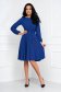 Blue dress georgette midi cloche with elastic waist with glitter details 3 - StarShinerS.com