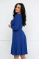 Blue dress georgette midi cloche with elastic waist with glitter details - StarShinerS 2 - StarShinerS.com