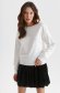 White sweater knitted loose fit with pearls 2 - StarShinerS.com