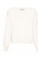 White sweater knitted loose fit with pearls 6 - StarShinerS.com