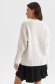 Ivory sweater knitted loose fit raised pattern 3 - StarShinerS.com