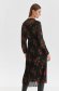 Dress from veil fabric pleated midi cloche with elastic waist 3 - StarShinerS.com