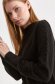 Pulover din tricot cu model crosetat negru cu croi larg - Top Secret 5 - StarShinerS.ro