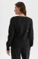 Black sweater knitted loose fit with pearls from soft fabric 3 - StarShinerS.com