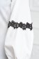 Bluza dama din georgette ivoire asimetrica cu maneci bufante si broderie florala - StarShinerS 6 - StarShinerS.ro