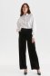 White women`s shirt poplin loose fit with crystal embellished details 2 - StarShinerS.com