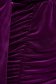 Purple dress velvet short cut pencil wrap over front high shoulders 5 - StarShinerS.com