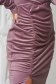 Lila dress velvet short cut pencil wrap over front high shoulders 6 - StarShinerS.com