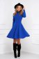 - StarShinerS blue dress cloche with turtle neck crepe short cut 4 - StarShinerS.com