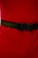 - StarShinerS red dress midi pencil velvet bow accessory accessorized with tied waistband 5 - StarShinerS.com