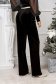 - StarShinerS black trousers velvet long flared high waisted with elastic waist 2 - StarShinerS.com