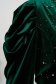 Green dress velvet midi pencil wrap around with crystal embellished details 6 - StarShinerS.com