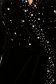 Rochie din catifea neagra midi tip creion petrecuta cu aplicatii cu pietre strass 6 - StarShinerS.ro