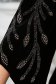 Black dress velvet midi cloche wrap over front strass 6 - StarShinerS.com