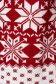 Pulover din tricot alb cu croi larg si imprimeu festiv - SunShine 6 - StarShinerS.ro