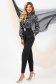 From satin fabric texture loose fit women`s blouse with puffed sleeves 4 - StarShinerS.com