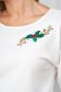 - StarShinerS ivory women`s blouse embroidered loose fit crepe 5 - StarShinerS.com