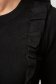 Pulover din tricot moale negru cu un croi mulat si volanase - SunShine 5 - StarShinerS.ro