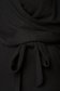 - StarShinerS black dress knitted pencil with elastic waist wrap over front 4 - StarShinerS.com