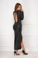 Black dress with cut back pencil 3 - StarShinerS.com