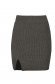 Grey skirt jersey short cut pencil slit 5 - StarShinerS.com