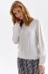 White sweater knitted loose fit raised pattern 2 - StarShinerS.com