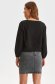 Black women`s blouse knitted loose fit with bright details 3 - StarShinerS.com