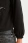 Black women`s blouse knitted loose fit with bright details 4 - StarShinerS.com