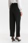 Black trousers flared with pockets high waisted slightly elastic fabric 3 - StarShinerS.com