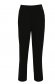 Black trousers flared with pockets high waisted slightly elastic fabric 5 - StarShinerS.com