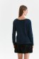 Petrol blue sweater knitted loose fit with sequin embellished details raised pattern 3 - StarShinerS.com