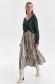 Darkgreen sweater knitted loose fit with sequin embellished details 1 - StarShinerS.com